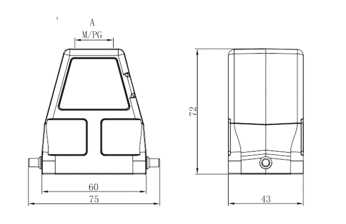 Сверхпрочный корпус разъема S6B-TEH-2B-PG21 SUPU Сверхпрочный корпус разъема S6B-TEH-2B-PG21 SUPU