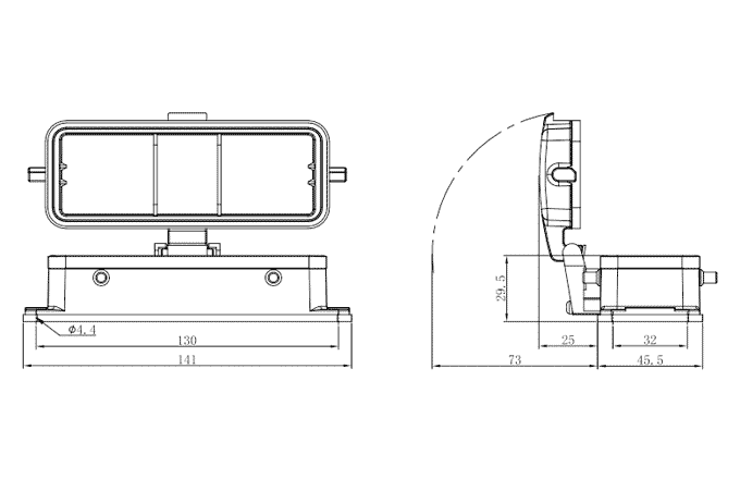 Сверхпрочный корпус разъема S24B-BM-4B-PC SUPU Сверхпрочный корпус разъема S24B-BM-4B-PC SUPU