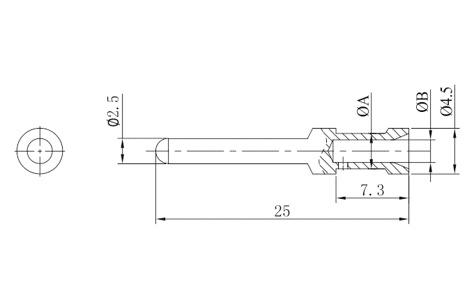 Контакт для разъема серии Heavy-duty SCGM-016-2.5 SUPU Контакт для разъема серии Heavy-duty SCGM-016-2.5 SUPU