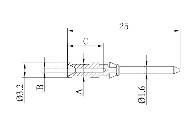 Контакт для разъема серии Heavy-duty SCSM-010-0.5 SUPU Контакт для разъема серии Heavy-duty SCSM-010-0.5 SUPU