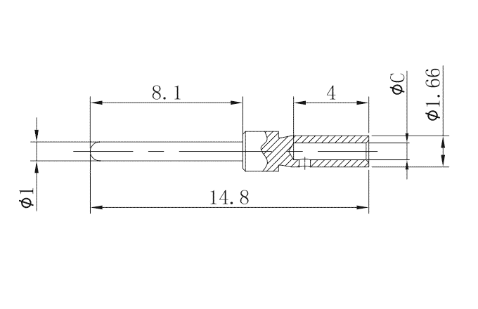 Контакт для разъема серии Heavy-duty SCSM-005-0.33 SUPU Контакт для разъема серии Heavy-duty SCSM-005-0.33 SUPU