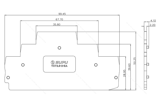 Аксессуар TCT2.5-2-GY-EA SUPU Аксессуар TCT2.5-2-GY-EA SUPU