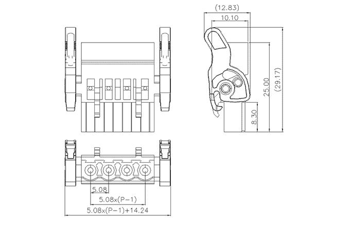 Обжимная клемма MC-RB5.08HXXB-I-0001 Обжимная клемма MC-RB5.08HXXB-I-0001