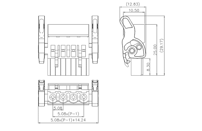 Обжимная клемма MC-RB5.08HXXB-I-100-0001 Обжимная клемма MC-RB5.08HXXB-I-100-0001