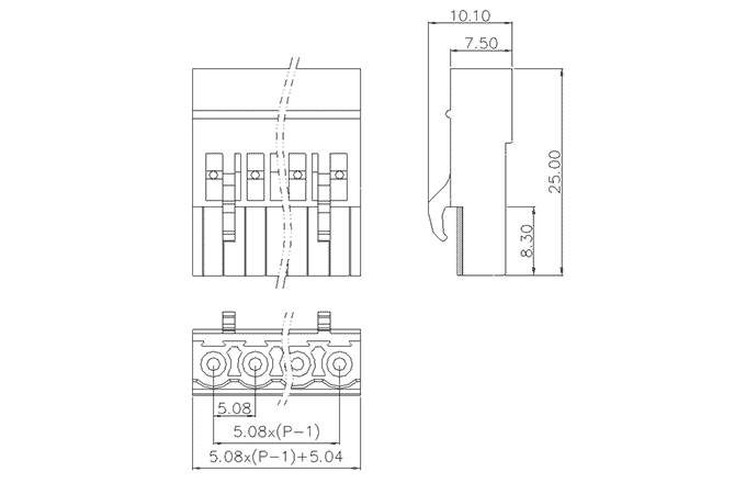 Обжимная клемма MC-RB5.08HXXB-0001 Обжимная клемма MC-RB5.08HXXB-0001