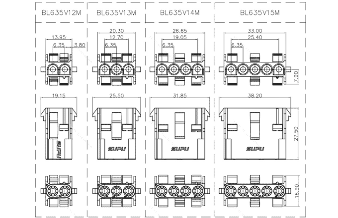 Обжимная клемма BL635V1XM-WT-0000 Обжимная клемма BL635V1XM-WT-0000
