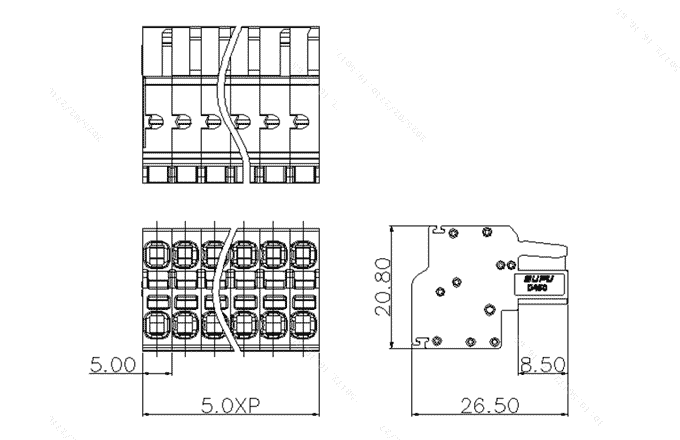 Разъем на печатную плату D450614 SUPU (вилка) Разъем на печатную плату D450614 SUPU (вилка)