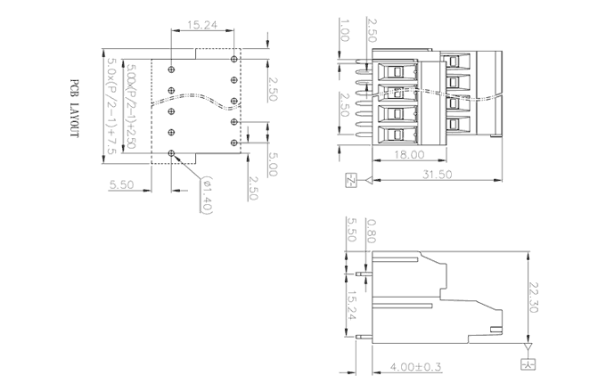Клеммник на печатную плату MC-DTF5.0H16C-0001 SUPU