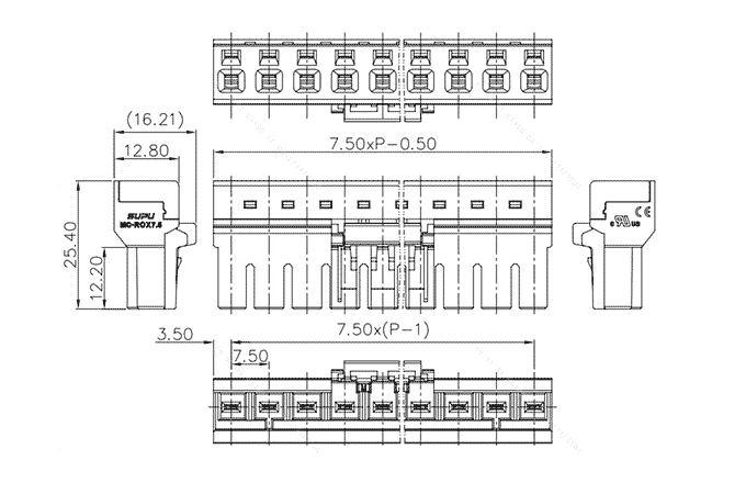 Разъем на печатную плату MC-ROX7.5H05P-0002 SUPU (вилка)
