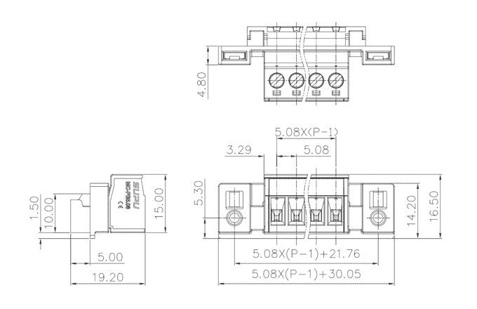 Разъем на печатную плату MC-PB5.08HXXC-PF-0001 SUPU (розетка)