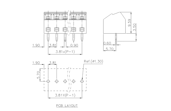 Клеммник на печатную плату MC-TM3.81B06C-0001 SUPU Клеммник на печатную плату MC-TM3.81B06C-0001 SUPU