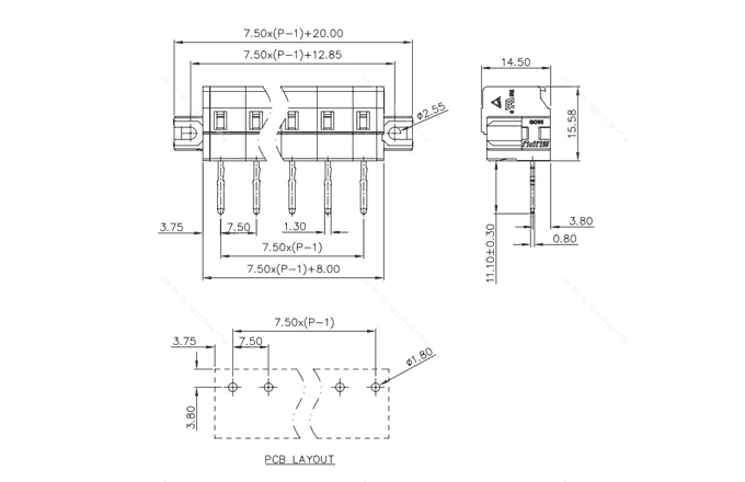 Клеммник на печатную плату 475466-010 SUPU