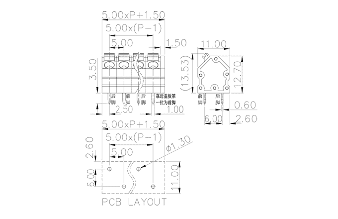 Клеммник на печатную плату MC-TP-B5.0A08P-0001 SUPU