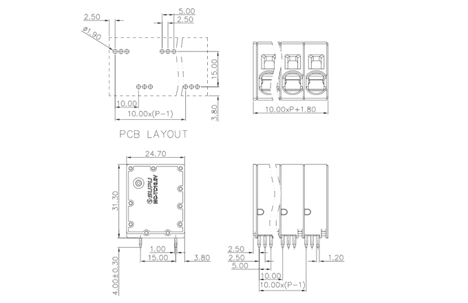 Клеммник на печатную плату MC-TC-B10.0V06P-0001 SUPU