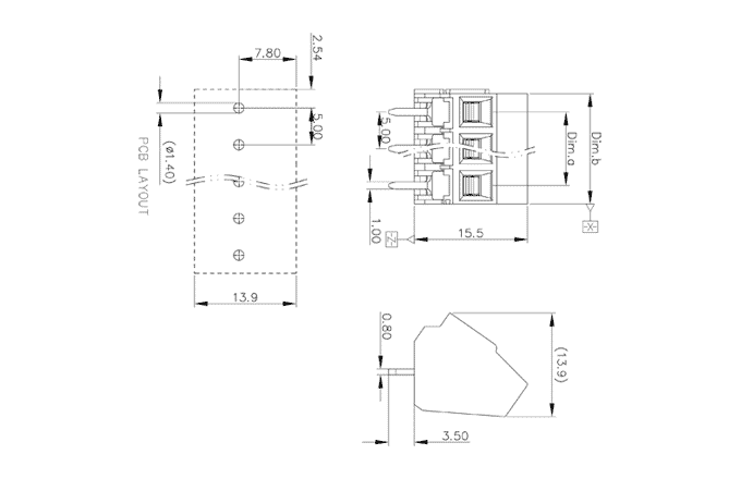 Клеммник на печатную плату MC-TD5.0A21C-0001 SUPU