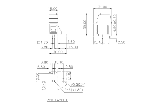 Клеммник на печатную плату MC-TK15H01C-BR-0001 SUPU