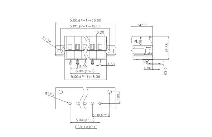 Клеммник на печатную плату 45043X-010 SUPU